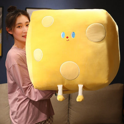 Cute Cube Cheese Block Plushie