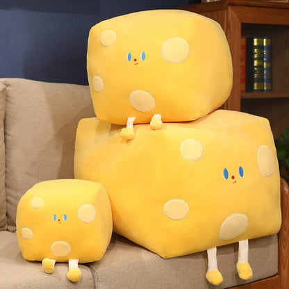 Cute Cube Cheese Block Plushie