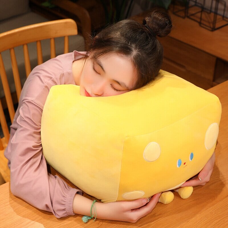 Cute Cube Cheese Block Plushie
