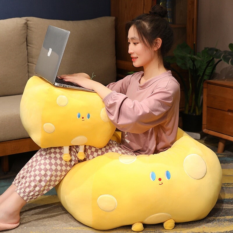 Cute Cube Cheese Block Plushie