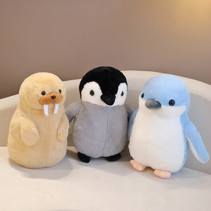 Cute Fluffy Penguin Walrus Plushies
