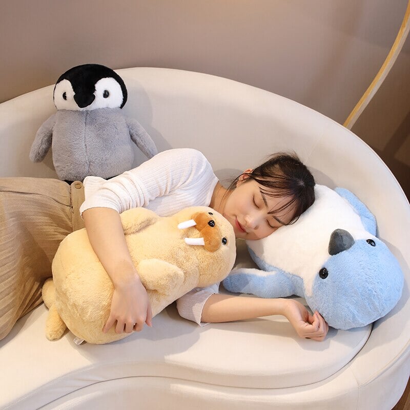 Cute Fluffy Penguin Walrus Plushies