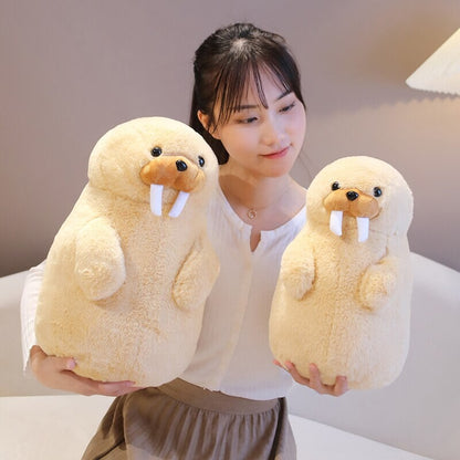 Cute Fluffy Penguin Walrus Plushies