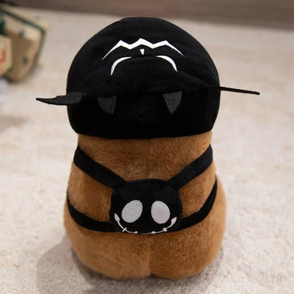 Cute Halloween Pumpkin Hat Bat Capybara Plush