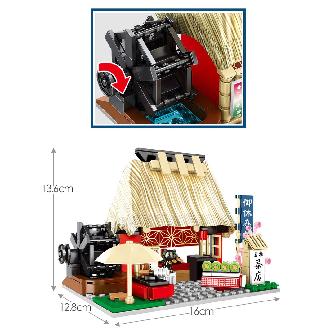 Nippombashi Dori Street Japanese Restaurants Building Sets