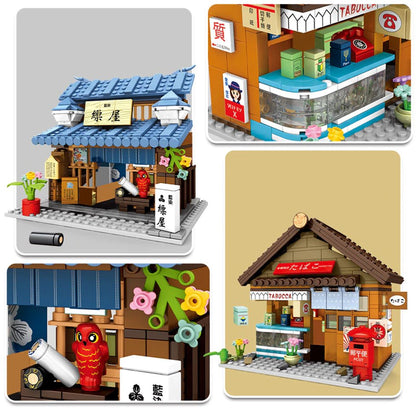 Shirakawa-go Dori Street Japanese Stores Building Sets - Limited Stock