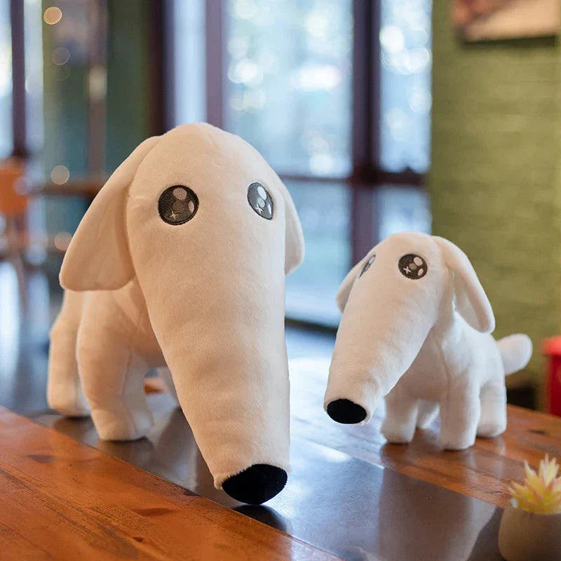 Cute Long Nose Borzoi Dog Plush
