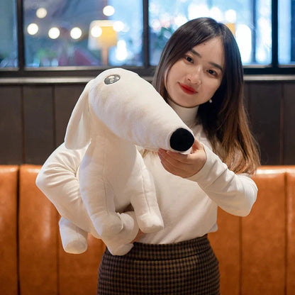 Cute Long Nose Borzoi Dog Plush