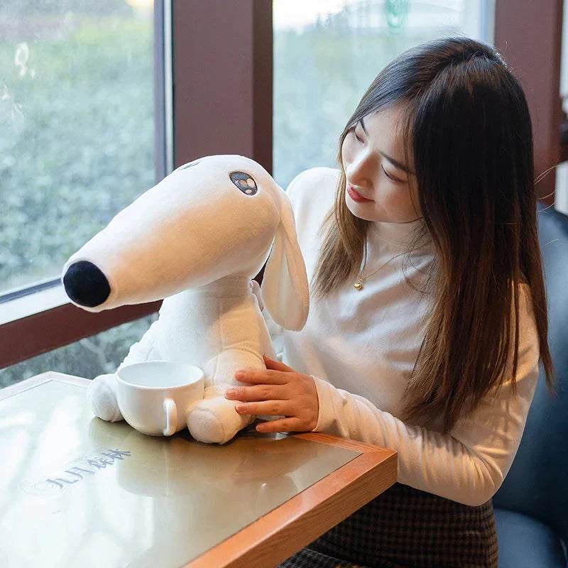 Cute Long Nose Borzoi Dog Plush