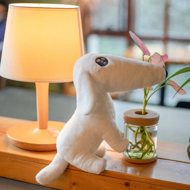 Cute Long Nose Borzoi Dog Plush