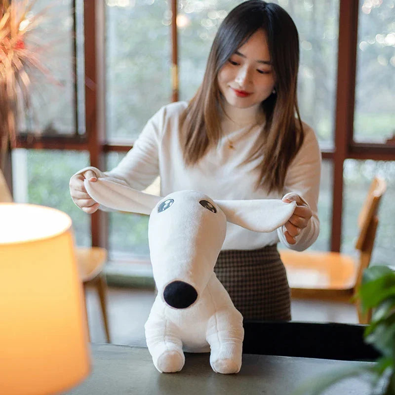 Cute Long Nose Borzoi Dog Plush
