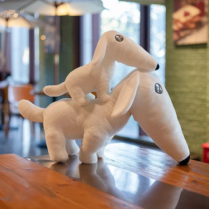 Cute Long Nose Borzoi Dog Plush