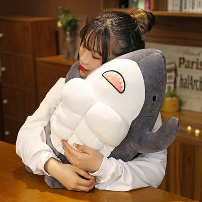 Cute Muscle Shark Plushies | NEW