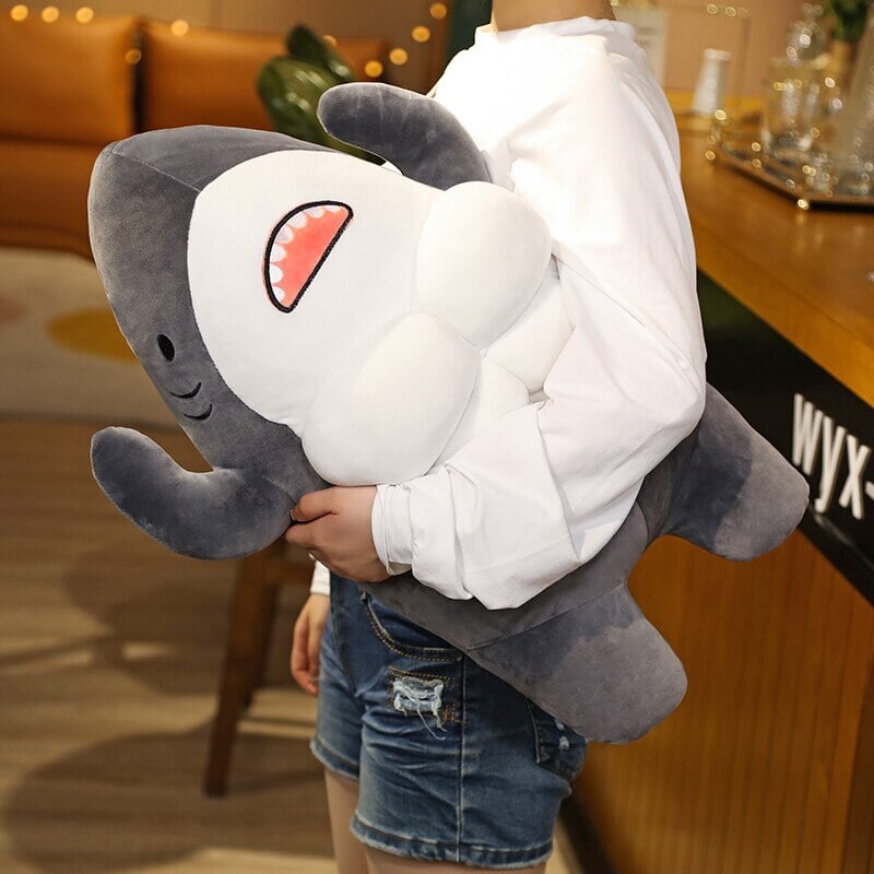 Cute Muscle Shark Plushies | NEW