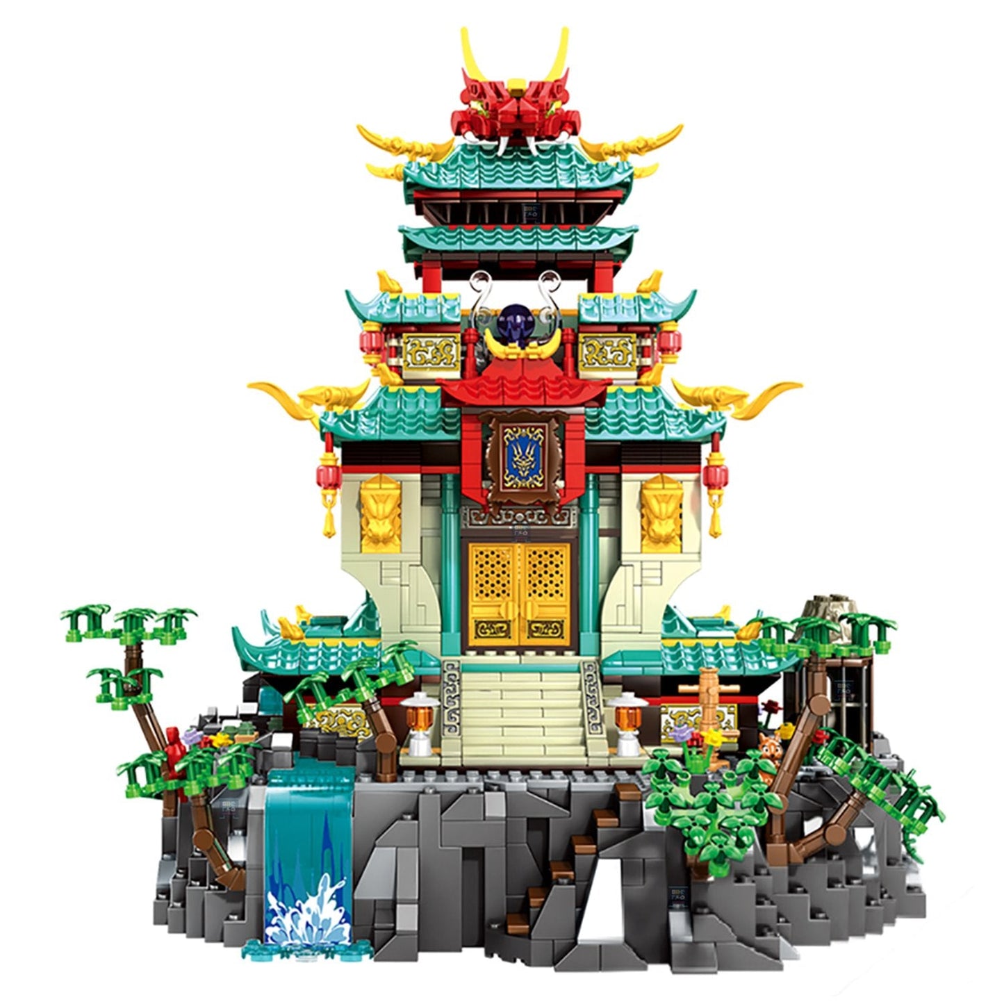 Dragon Palace Mountain LED Light Building Set