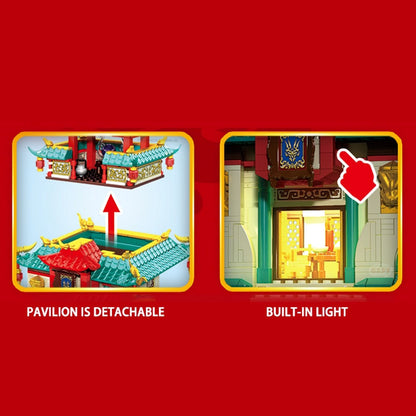 Dragon Palace Mountain LED Light Building Set