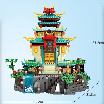 Dragon Palace Mountain LED Light Building Set