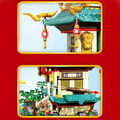 Dragon Palace Mountain LED Light Building Set