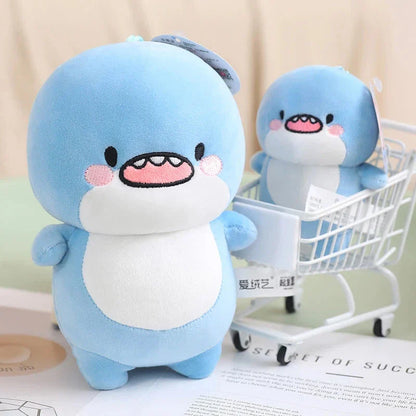 Fatty Blue Cartoon Shark Plush