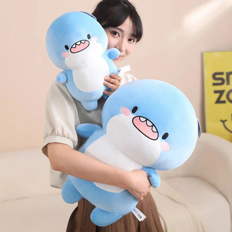 Fatty Blue Cartoon Shark Plush