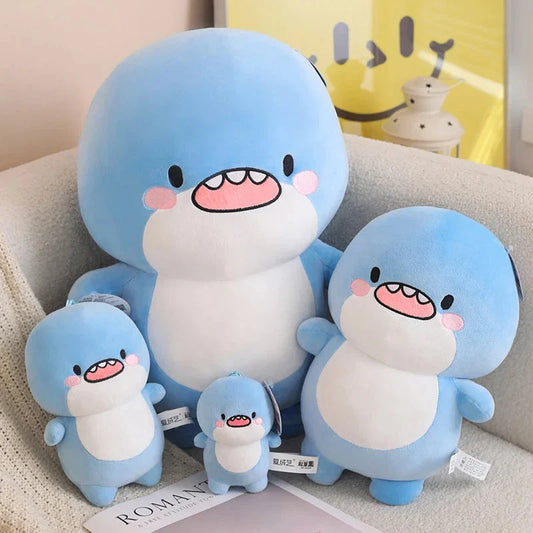 Fatty Blue Cartoon Shark Plush