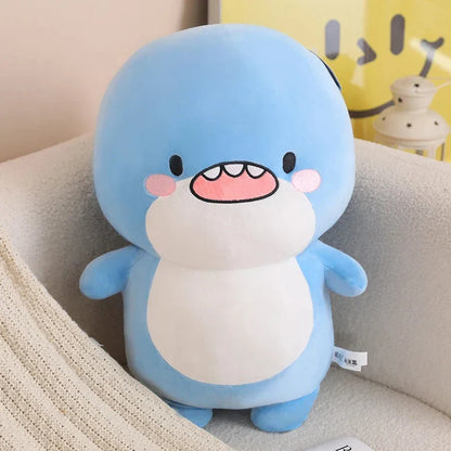 Fatty Blue Cartoon Shark Plush