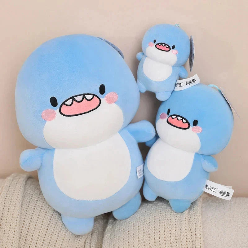 Fatty Blue Cartoon Shark Plush
