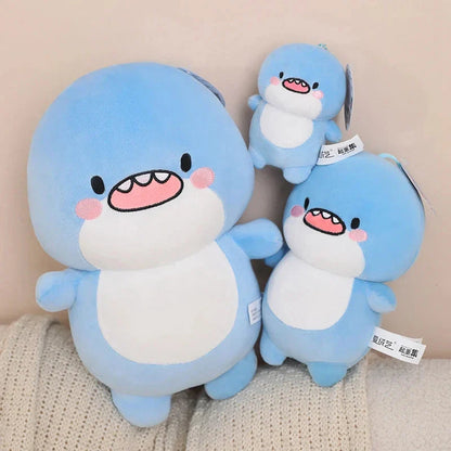 Fatty Blue Cartoon Shark Plush