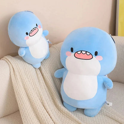 Fatty Blue Cartoon Shark Plush