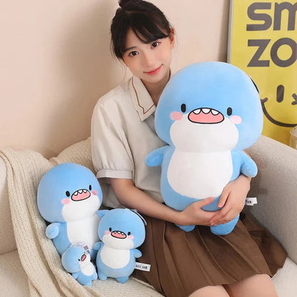 Fatty Blue Cartoon Shark Plush