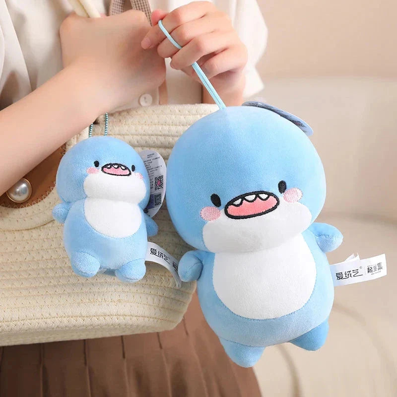 Fatty Blue Cartoon Shark Plush
