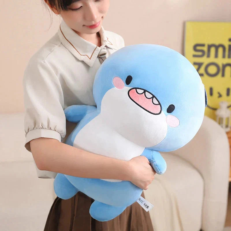 Fatty Blue Cartoon Shark Plush