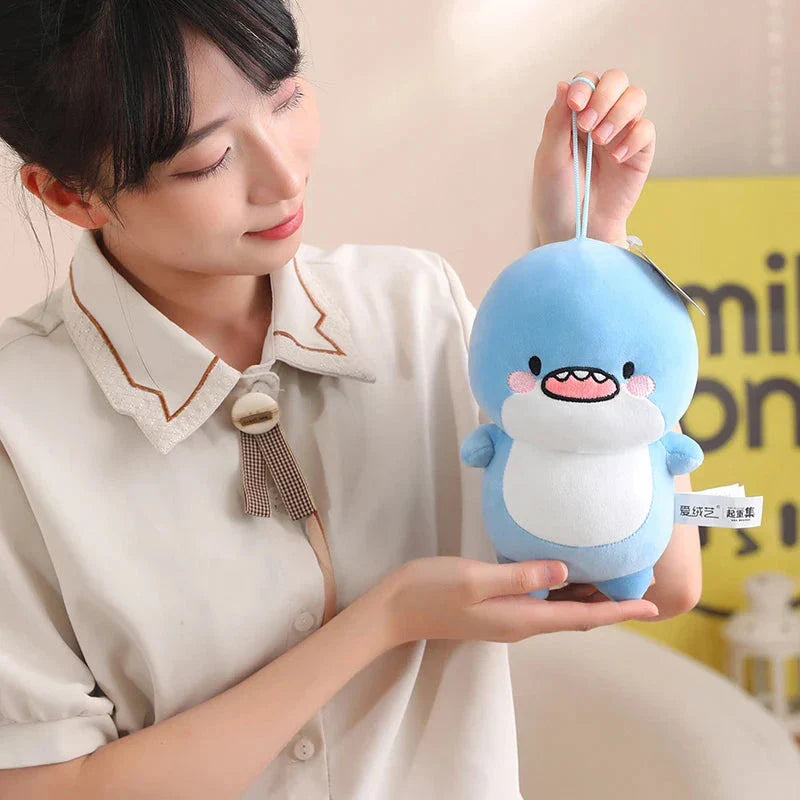 Fatty Blue Cartoon Shark Plush
