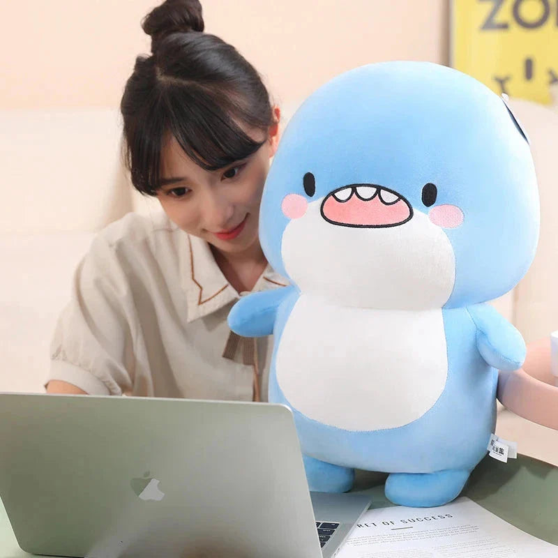 Fatty Blue Cartoon Shark Plush