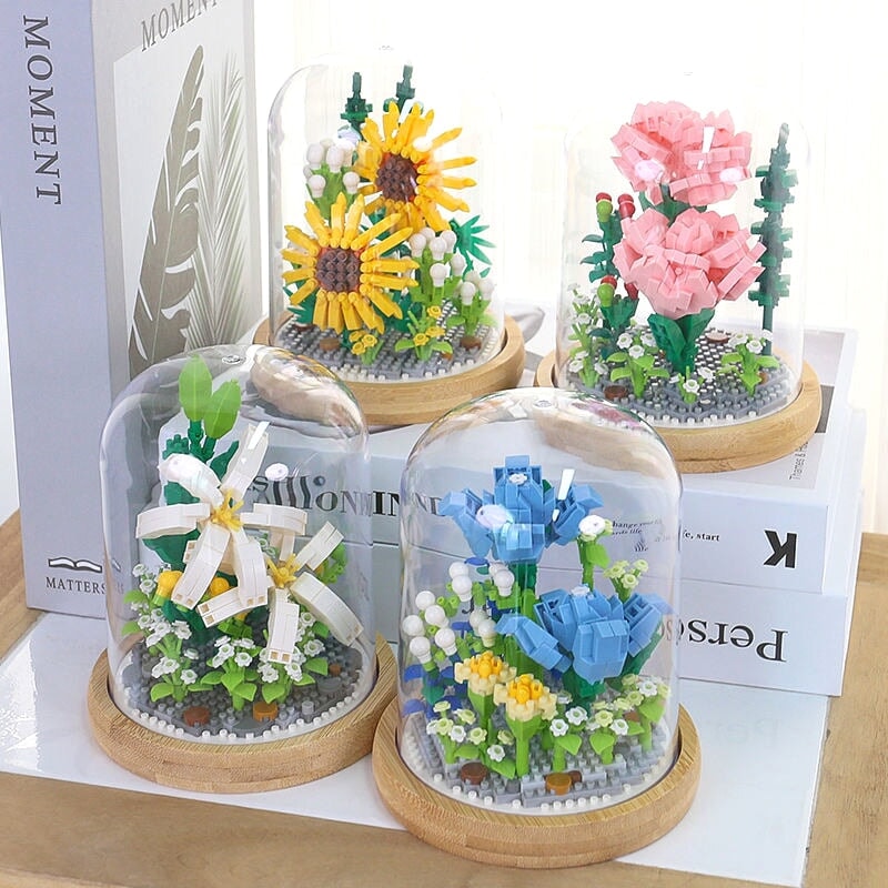 Floral Capsule Micro Building Set Collection