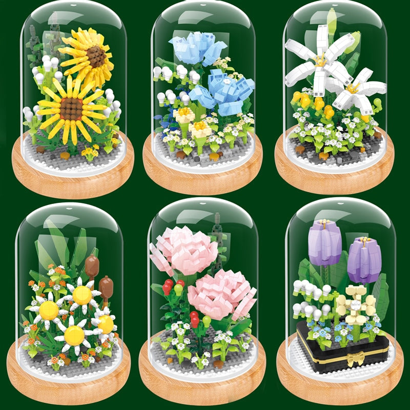 Floral Capsule Micro Building Set Collection