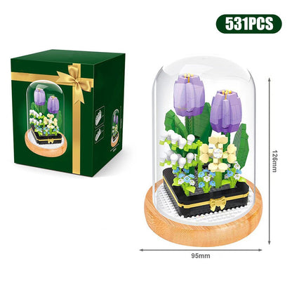 Floral Capsule Micro Building Set Collection