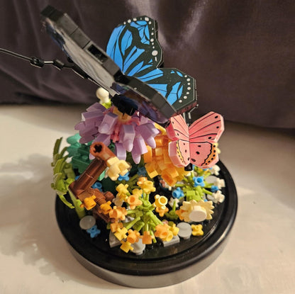 Flowers Insects Butterfly Bee Nano Building Blocks