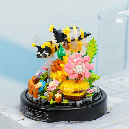Flowers Insects Butterfly Bee Nano Building Blocks
