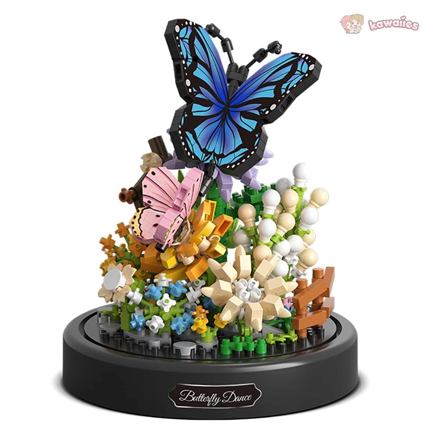 Flowers Insects Butterfly Bee Nano Building Blocks