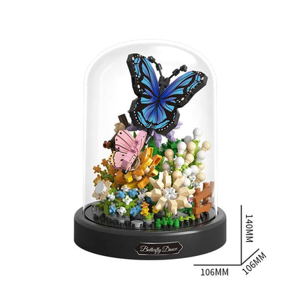 Flowers Insects Butterfly Bee Nano Building Blocks