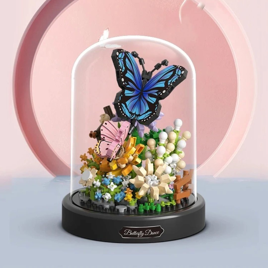 Flowers Insects Butterfly Bee Nano Building Blocks