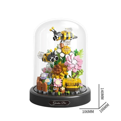 Flowers Insects Butterfly Bee Nano Building Blocks