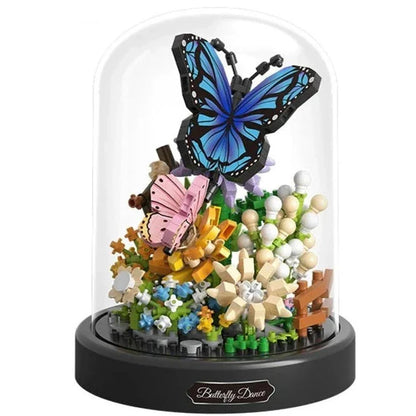 Flowers Insects Butterfly Bee Nano Building Blocks