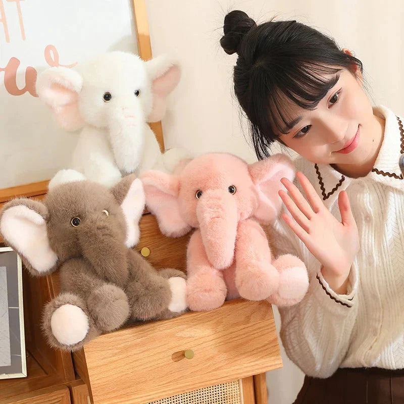 Fluffy Adorable Elephant Plushies