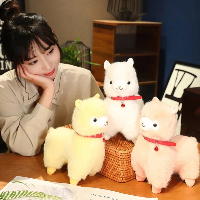 Fluffy Alpaca Llama Plushies with Bell
