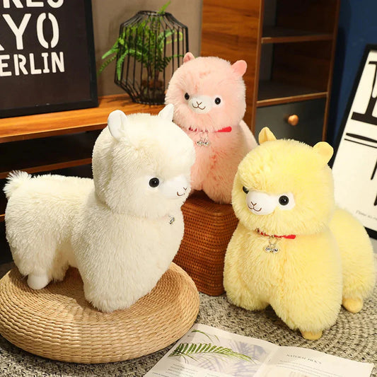 Fluffy Alpaca Llama Plushies with Bell