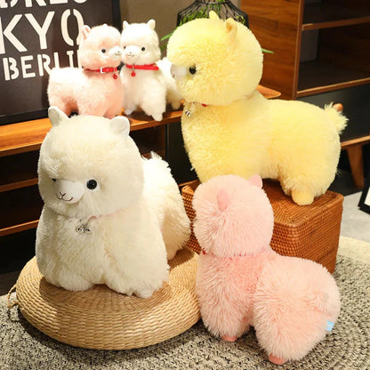 Fluffy Alpaca Llama Plushies with Bell