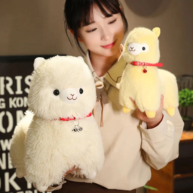 Fluffy Alpaca Llama Plushies with Bell