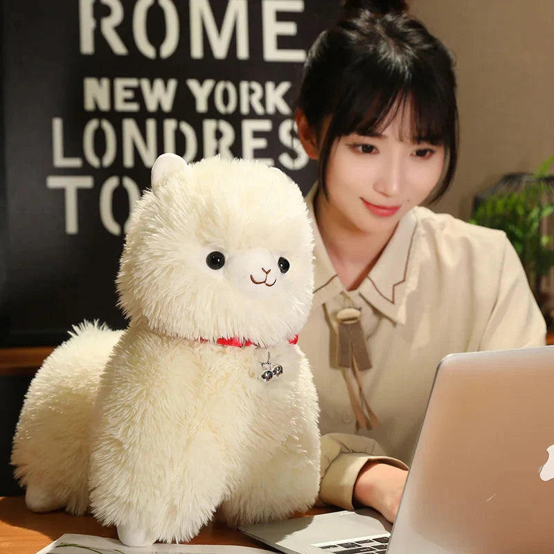Fluffy Alpaca Llama Plushies with Bell